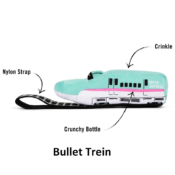 Play hondenspeelgoed knuffel Barking Bullet Train