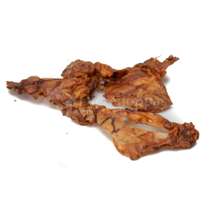 natuurlijke kauwsnack gedroogde struisvogelhuid struisvogelvlees hond snack bot struisvogel vlees huid