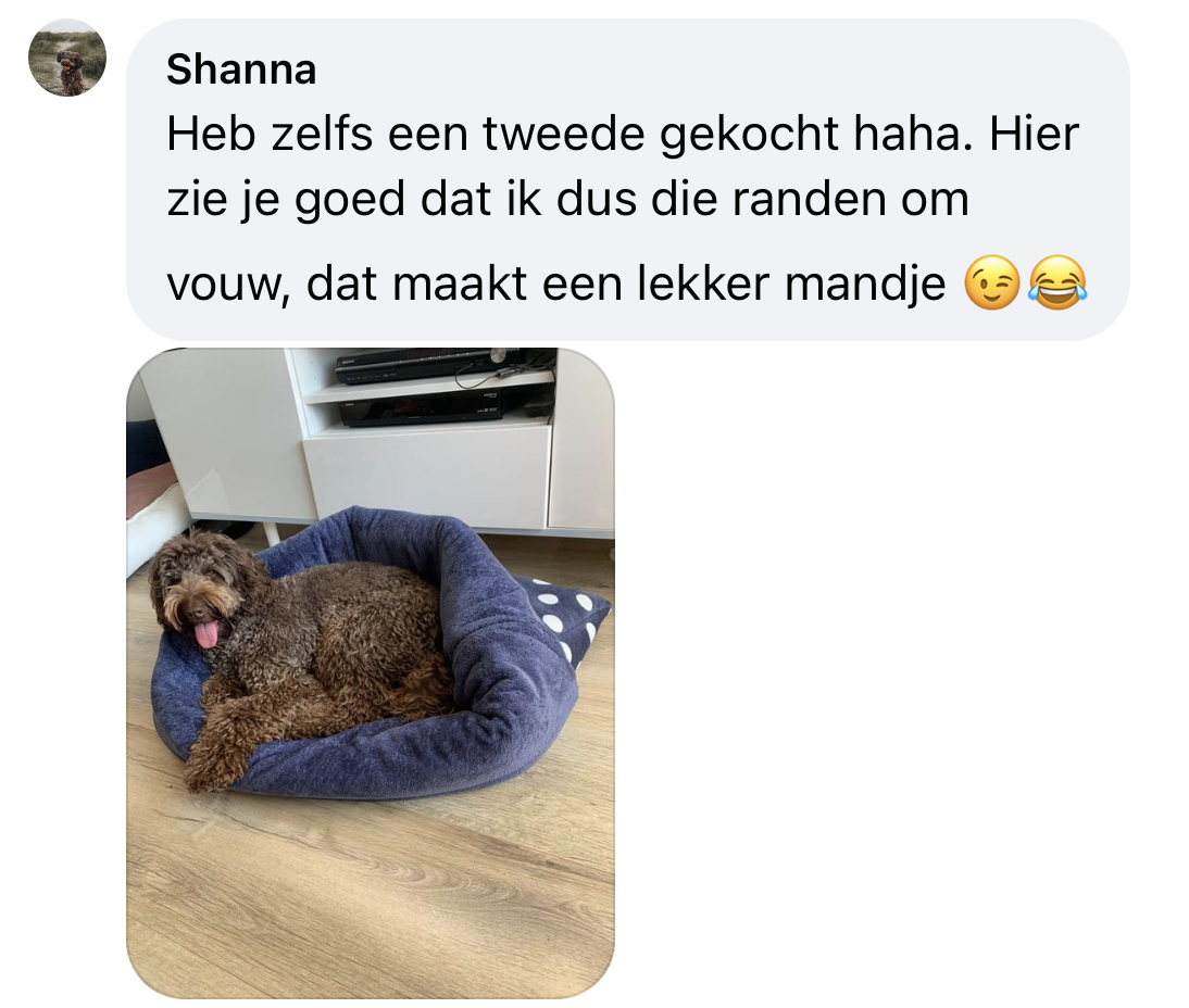 Hondenslaapzak gebruiken als hondenmand hond ligt erop