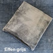 Hondenslaapzak slaapzakken hond fleece effen grijs