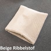Slaapzak hond hondenslaapzak ribbelstof beige