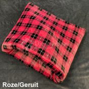 Slaapzak hond roze geruit