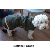 Softshell regenjas softshelljas jas hond hondenjas groen