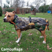 Stoere winterjas regenjas rainy superfurdogs camouflage regen jas hond