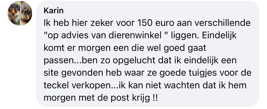 Tuigje teckel dierenwinkel