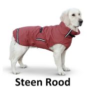 Waterdichte regenjas hond hondenjas met rits rainy steenrood