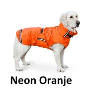 Waterdichte winterjas hond regenjas hond hondenjas rits neonoranje