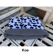 Zachte stevige hondenslaapzak honden slaapzak hond klein middel fleece stof koe