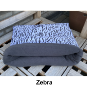 Zachte stevige hondenslaapzak honden slaapzak hond klein middel fleece stof zebra