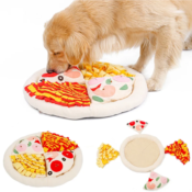 Snuffeldeken pizza snuffelmat snuffle mat pizza hond hersenwerk voerpuzzel voermat