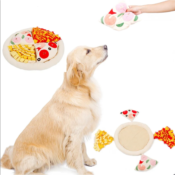 Snuffeldeken pizza snuffelmat snuffle mat pizza hond hersenwerk voerpuzzel voermat