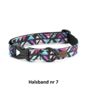 Eco friendly ecovriendelijke hondenhalsband honden halsband vrolijk stevig sterk kleurtjes print printjes handgemaakt regenboog