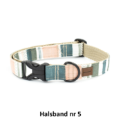 Eco friendly ecovriendelijke hondenhalsband honden halsband vrolijk stevig sterk kleurtjes print printjes handgemaakt vintage