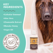 Natural Dog Company Shampoo Sensitive Skin hotspots allergieën jeuk huidproblemen hond