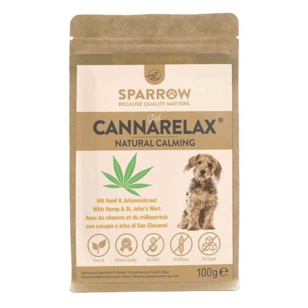 SPARROW Pet CannaRelax® 100g stress angst puppy hond