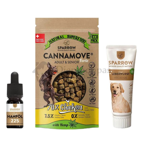 Sparrow pet cannarelax kalmerende cbd snoepjes hond