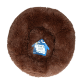 Fluffy donutmand donut mand hond kat 50cm 60cm bruin