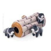 ZippyPaws Zippy paws burrow Boomstam met wolven Arctic Wolf Loghondenspeelgoed speelgoed hond puppy