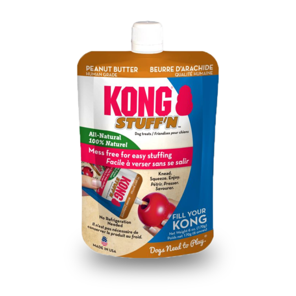 KONG Stuff'N All Natural Peanut Butter 170g natuurlijke pindakaas vulling hond