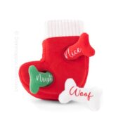 Zippy Paws zippypaws kerst kerstmis Holiday Zippy Burrow Naughty or Nice Stocking