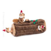 Zippy Paws zippypaws kerst kerstmis Holiday Zippy Burrow Yule Log