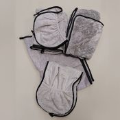Budget handdoek hond grijs