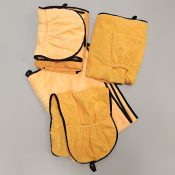 Budget handdoek hond oranje