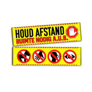 Waarschuwing sleeve hond oogcontact afstand houden ruimte nodig niet aaien waarschuwingssleeve gele hond project hulphond