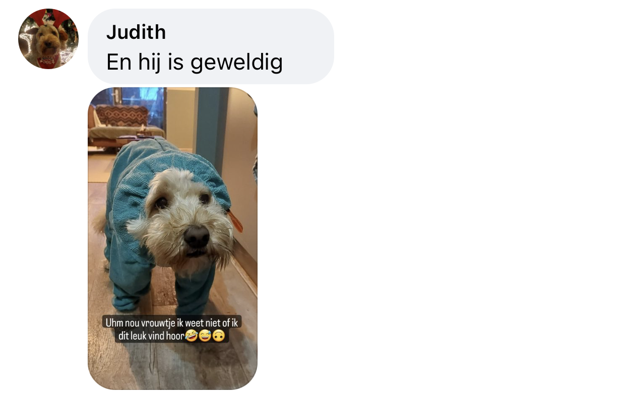 Ervaring hondenbadjas lange mouwen met pootjes