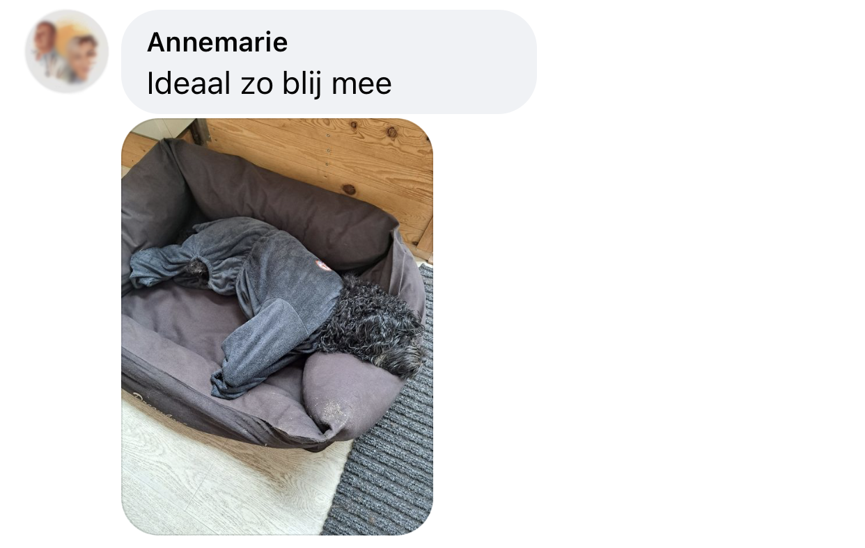 Groomcoat badjas hond hondenbadjas met mouwen poten ervaring drogen