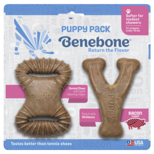 Benebone Puppypack Puppy Pack botjes kluifjes voor wisselen pup kauwbot