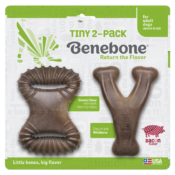 Benebone tiny kleine hondjes 2-pack botjes kluifjes kleine honden botjes kluifjes kauwbot