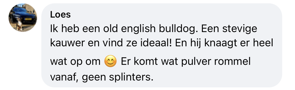 Ervaring olijfhout olijfwortel hond