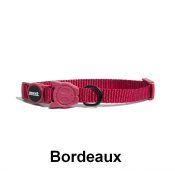 Zee.Cat collar mooie unieke kattenhalsband halsband kat met veiligheidssluiting quick release printjes patronen kleurtjes Bordeaux