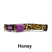 Zee.Cat collar mooie unieke kattenhalsband halsband kat met veiligheidssluiting quick release printjes patronen kleurtjes Honey