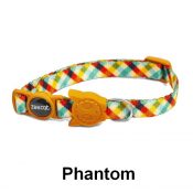 Zee.Cat collar mooie unieke kattenhalsband halsband kat met veiligheidssluiting quick release printjes patronen kleurtjes Phantom