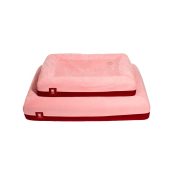 Zeebed Zee.Dog bed mand hond orthopedisch kleur roze maat S en L