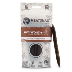 Pure Meatsnax Antiworm ontworm snoepjes kluifjes hond