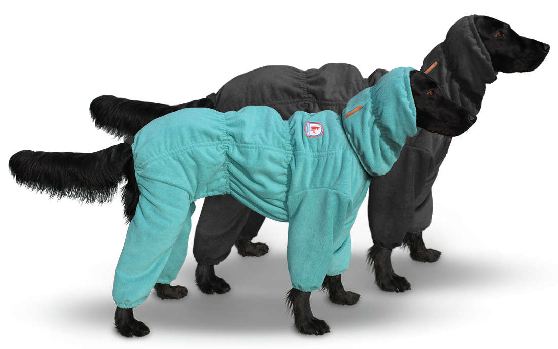 SuperFurDogs Groomcoat badjas poten mouwen hond