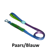 Zeedog Airleash hondenlijn hondenriem honden lijn riem met vering veer paars blauw