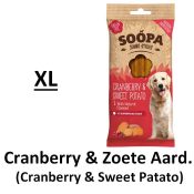 Soopa Dental sticks hond XL cranberry zoete aardappel