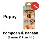 Soopa Dental sticks hond puppy pompoen banaan