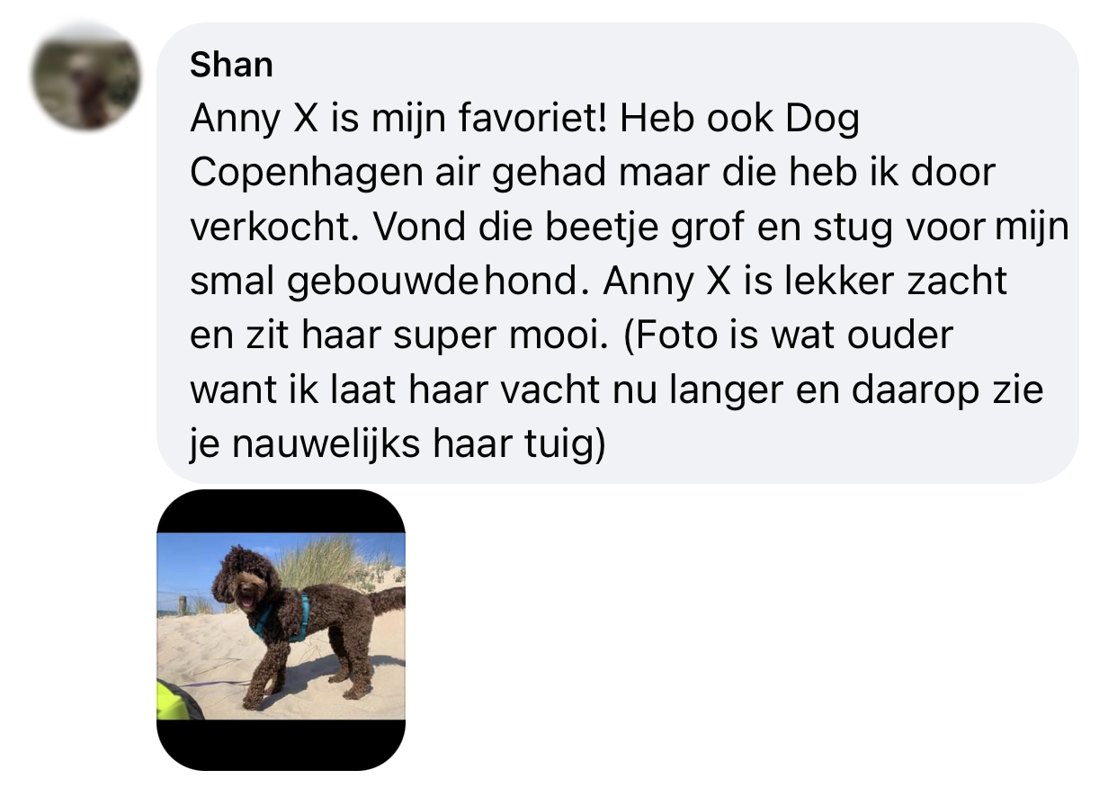 AnnyX of Dog Copenhagen tuig ervaring