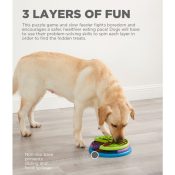 Nina Ottosson Lickin Layers draaipuzzel hond drie lagen ditch the bowl denkspel