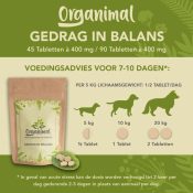 Organimal Gedrag in balans hond pillen tabletten