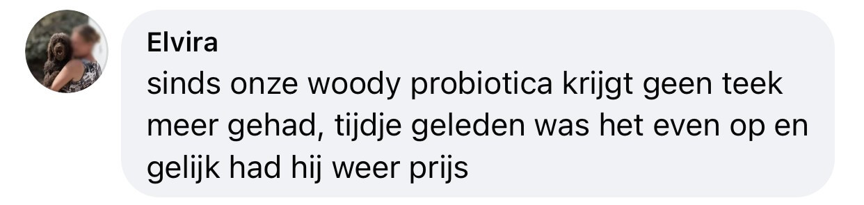 Probiotica hond tegen teken