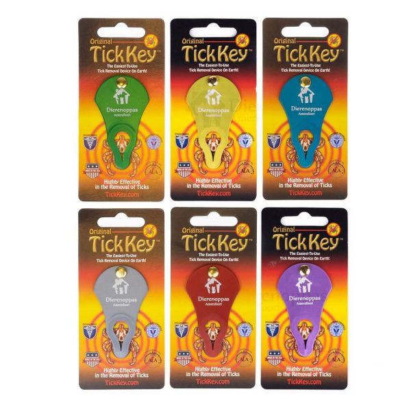 Tickkey Tick key tekentang hond sleutelhanger teektang