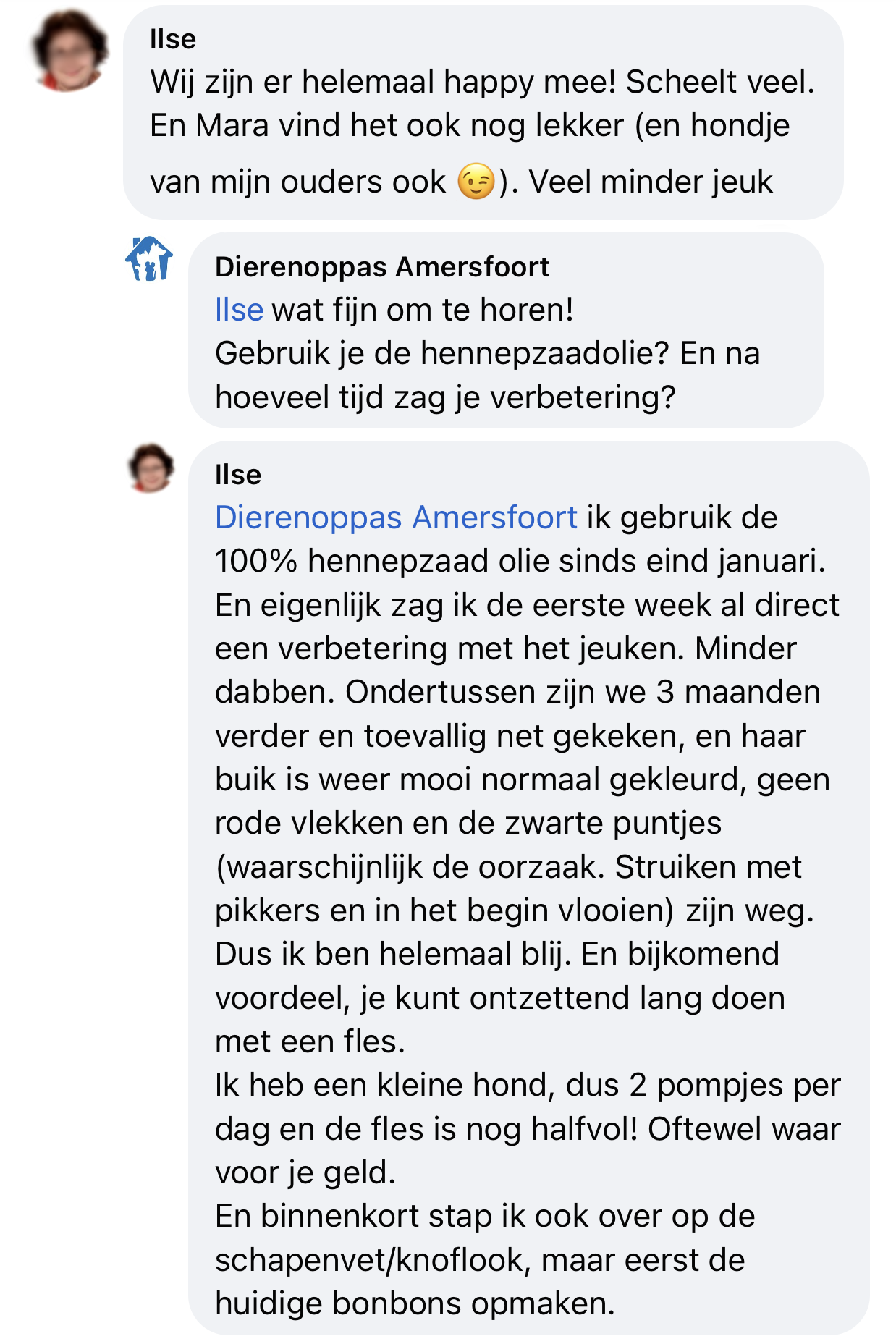 Hennepzaadolie hond huidproblemen ervaringen