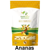 Gevriesdroogd Fruit voor honden Ananas vegetarisch vegan hondensnack