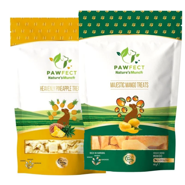 Gevriesdroogd Fruit voor honden vegetarisch vegan hondensnack